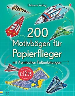 Kartonierter Einband 200 Motivbögen für Papierflieger von 