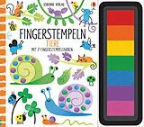 Fester Einband Fingerstempeln: Tiere von Fiona Watt