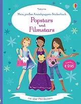 Kartonierter Einband Mein großes Anziehpuppen-Stickerbuch: Popstars und Filmstars von Fiona Watt, Lucy Bowman