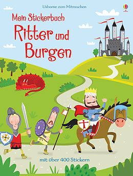 Kartonierter Einband Mein Stickerbuch: Ritter und Burgen von Lucy Bowman