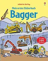 Kartonierter Einband Mein erstes Stickerbuch: Bagger von Sam Taplin