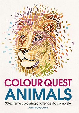 Couverture cartonnée Colour Quest® Animals de John Woodcock