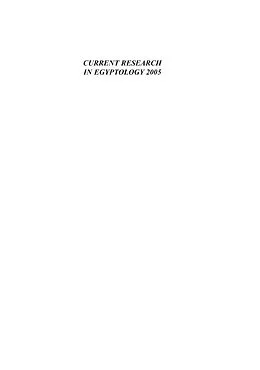 E-Book (epub) Current Research in Egyptology 2005 von Mairs Rachel Mairs, Stevenson Alice Stevenson