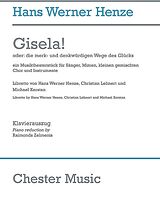 Hans Werner Henze Notenblätter Gisela!