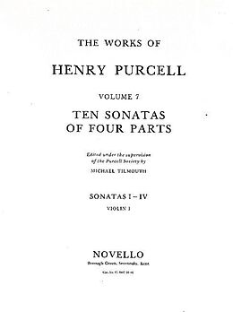 Henry Purcell Notenblätter 10 Sonatas of 4 Parts