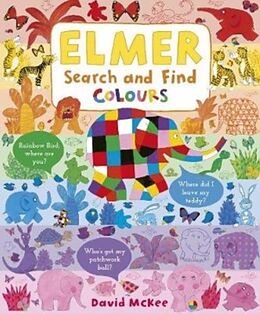 Couverture cartonnée Elmer Search and Find Colours de David McKee