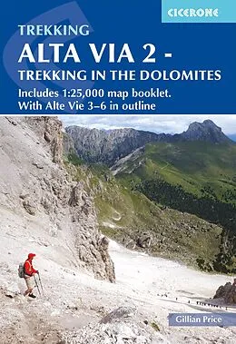 E-Book (epub) Alta Via 2 - Trekking in the Dolomites von Gillian Price