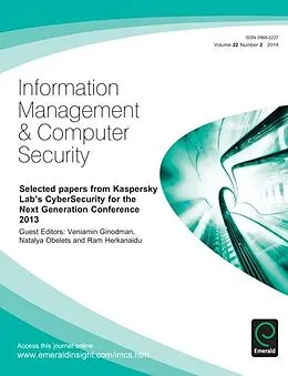 E-Book (pdf) Selected papers from Kaspersky Lab's CyberSecurity for the Next Generation Conference 2013 von 