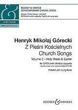 Henryk Mikolaj Górecki Notenblätter Church Songs vol.2 - Holy Week and Easter