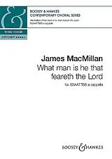James MacMillan Notenblätter What man is he that feareth the Lord