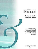 Richard Strauss Notenblätter 4 letzte Lieder/Four Last Songs