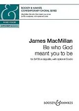 James MacMillan Notenblätter Be who God meant you to be