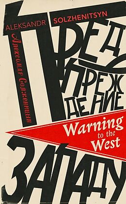 Couverture cartonnée Warning to the West de Aleksandr Solzhenitsyn