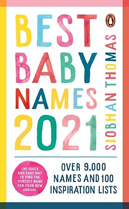 Couverture cartonnée Best Baby Names 2021 de Thomas Siobhan