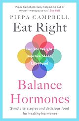 Couverture cartonnée Eat Right, Balance Hormones de Pippa Campbell