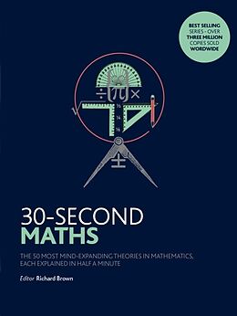 Couverture cartonnée 30-Second Maths de Richard J. Brown