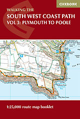 (Land)Karte South West Coast Path - Vol. 3: Plymouth to Poole von Paddy Dillon
