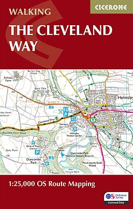 Couverture cartonnée The Cleveland Way Map Booklet de Paddy Dillon