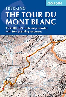 Kartonierter Einband Tour du Mont Blanc Map Booklet von Reynolds Kev, Lesley Williams, Jonathan Williams