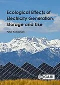 E-Book (epub) Ecological Effects of Electricity Generation, Storage and Use von Peter Henderson