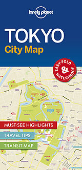gefaltete (Land)Karte Lonely Planet Tokyo City Map von Lonely Planet