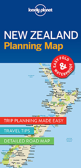 Carte (de géographie) Lonely Planet New Zealand Planning Map de Lonely Planet