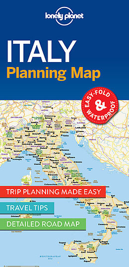 Carte (de géographie) pliée Lonely Planet Italy Planning Map de Lonely Planet