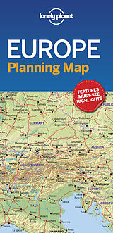 Carte (de géographie) pliée Lonely Planet Europe Planning Map de Lonely Planet