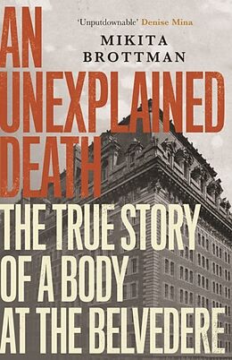 Poche format B An Unexplained Death de Mikita Brottman