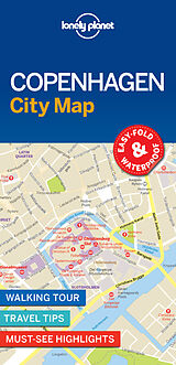 Carte (de géographie) pliée Lonely Planet Copenhagen City Map de Lonely Planet