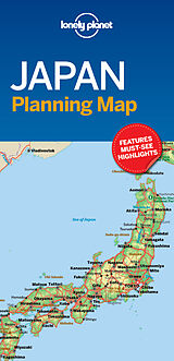 gefaltete (Land)Karte Lonely Planet Japan Planning Map von Lonely Planet