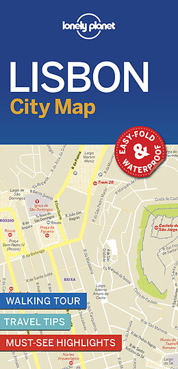 gefaltete (Land)Karte Lonely Planet Lisbon City Map von Lonely Planet