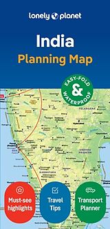 Carte (de géographie) pliée Lonely Planet India Planning Map de Lonely Planet