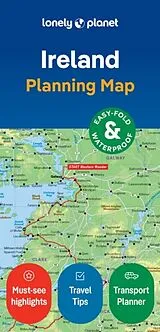 gefaltete (Land)Karte Lonely Planet Ireland Planning Map von Lonely Planet
