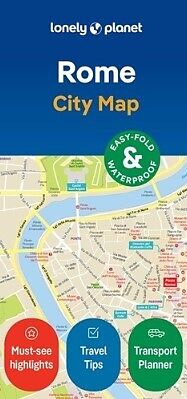 gefaltete (Land)Karte Lonely Planet Rome City Map von Lonely Planet