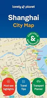 gefaltete (Land)Karte Lonely Planet Shanghai City Map 13100 von Lonely Planet