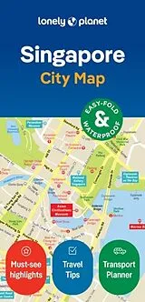 gefaltete (Land)Karte Lonely Planet Singapore City Map 12300 von Lonely Planet