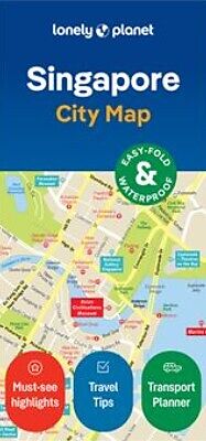 Carte (de géographie) pliée Lonely Planet Singapore City Map de 