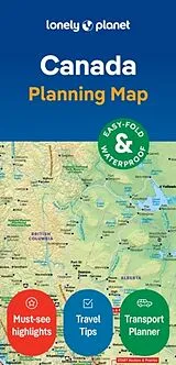 gefaltete (Land)Karte Lonely Planet Canada Planning Map 9350000 von Lonely Planet