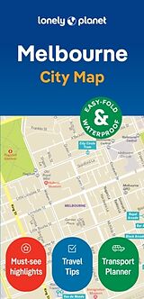 gefaltete (Land)Karte Lonely Planet Melbourne City Map von Lonely Planet