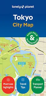 gefaltete (Land)Karte Lonely Planet Tokyo City Map 13300 von Lonely Planet