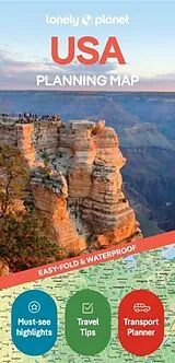 gefaltete (Land)Karte Lonely Planet USA Planning Map 7700000 von Lonely Planet