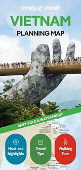 gefaltete (Land)Karte Lonely Planet Vietnam Planning Map von Lonely Planet