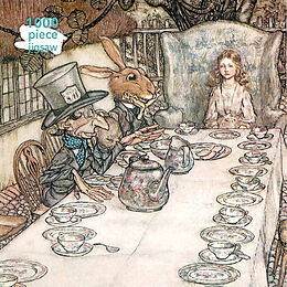 Adult Jigsaw Puzzle Arthur Rackham: Alice in Wonderland Tea Party Spiel