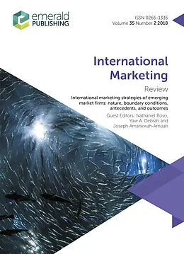 PDF International marketing strategies of emerging market firms von 