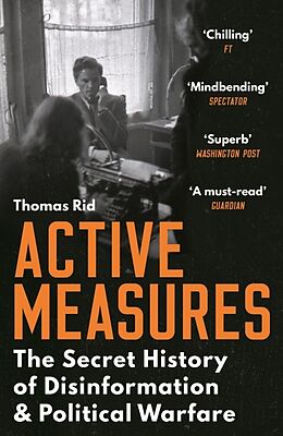 Couverture cartonnée Active Measures de Thomas Rid