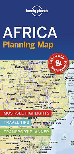 Carte (de géographie) pliée Lonely Planet Africa Planning Map de Lonely Planet