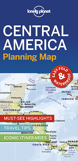 Carte (de géographie) Central America de Lonely Planet