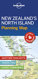 Carte (de géographie) pliée Lonely Planet New Zealand's North Island Planning Map de Lonely Planet