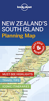 gefaltete (Land)Karte Lonely Planet New Zealand's South Island Planning Map von Lonely Planet